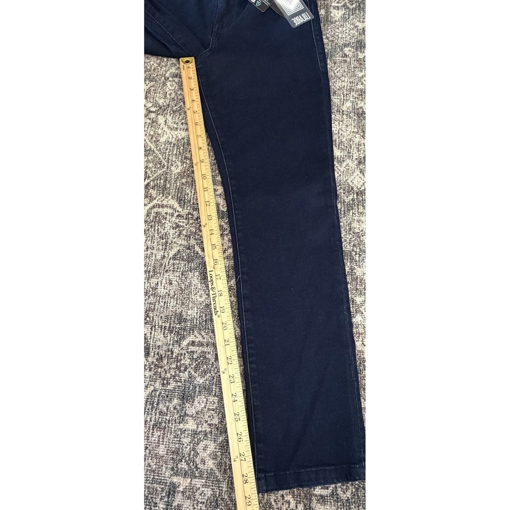 Lularoe High Rise Slim Straight Jean 28 Magic Waist Dark Wash Stretch Cigarette - Picture 9 of 12